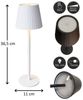 Coen Bakker Deco BV LED Außen-Tischleuchte Touch Tischlampe Dimmbar Akku In-/Outdoor IP44, Touch-Funktion, LED fest verbaut, Kaltweiß, Warmweiß, Tageslichtweiß Bild 3