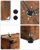 Songmics Schuhregal mit 10 Ebenen, Steckregal, Regalsystem, Schuh-Organizer, DIY-Regal, mit Tür, aus PP-Kunststoff, vintagebraun LPCDE010A01 Bild 5
