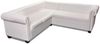 vidaXL Chesterfield-Ecksofa 5-Sitzer Kunstleder Weiß 243613 Bild 2