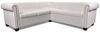 vidaXL Chesterfield-Ecksofa 5-Sitzer Kunstleder Weiß 243613 Bild 4