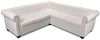 vidaXL Chesterfield-Ecksofa 5-Sitzer Kunstleder Weiß 243613 Bild 3