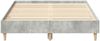 vidaXL Bettgestell ohne Matratze Betongrau 135x190 cm Holzwerkstoff 861069 Bild 5