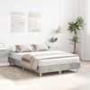 vidaXL Bettgestell ohne Matratze Betongrau 135x190 cm Holzwerkstoff 861069 Bild 3