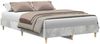 vidaXL Bettgestell ohne Matratze Betongrau 135x190 cm Holzwerkstoff 861069 Bild 2