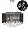 Kristall Kronleuchter mit 85 echten Glas Kristallen schwarz 60344 Bild 2