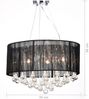 Kristall Kronleuchter mit 85 echten Glas Kristallen schwarz 60344 Bild 3