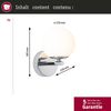 Paulmann 710. 74 LED Wandleuchte Gove IP44 3000K 400lm 230V 5W Schwarz matt,Satin Bild 5
