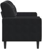 vidaXL 2-Sitzer-Sofa mit Zierkissen Schwarz 140 cm Samt 3278224 Bild 4