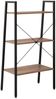 vidaXL Standregal mit 3 Böden Dunkelbraun und Schwarz 56x35x108 cm 336362 Bild 5