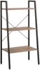 vidaXL Standregal mit 3 Böden Dunkelbraun und Schwarz 56x35x108 cm 336362 Bild 2