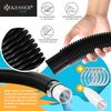 KESSER® Poolschlauch | Schwimmbadschlauch mit Muffen | Solarschlauch für Pool und Schwimmbecken | Saugschlauch | Pumpenschlauch | Flexibler Wasserschlauch Schwarz, Länge 10m ( Ø 32 mm ) Bild 5