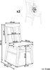 Esszimmerstuhl 2er Set AVALON Holz Hellbeige Bild 2