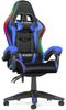 BIGZZIA Gaming-Stuhl mit LED - Gaming Chair Gamer Stühle RGB Licht, Beleuchtung Computerstuhl Höhenverstellbar Ergonomisch Bürostuhl Bild 4