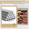 Merax 6-Sitzer Gartenmöbel-Set, Garten-Loungesessel-Set, Ecksofa, Outdoor-Relaxbett, Couchtisch, Kann in ein Liegebett umgewandelt werden, verzinkter Stahl, Beige Bild 5