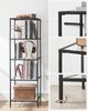 Vasagle Standregal mit 5 Ebenen, Hartglas / Stahlgestell schwarz, 30 x 40 x 124,5 cm Bild 5