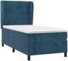 vidaXL Boxspringbett mit Matratze Dunkelblau 100x200 cm Samt 3129319 Bild 3