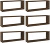 vidaXL Würfelregale 6 Stk. Braun Eichen-Optik 60x15x23cm Holzwerkstoff 815932 Bild 2
