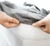 Jersey Spannbettlaken 100% Baumwolle 120-130x200 cm + 25 cm Rundumgummizug Weiß Bild 5