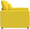 vidaXL Modulares Sofa Endmodul mit Armlehne Kissen Hellgelb 100 cm 4104395 Bild 4
