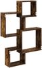 vidaXL Wandwürfelregale Wandhalterung Raucheiche 64 x 13,5 x 91,5 cm 8012128 Bild 5