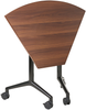 Klappbares Eck-Schreibtischmodul CAVI Dunkelbraun 90 cm 64 cm Bild 5
