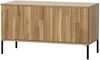 TV Board Gravure aus Eichenholz 100 cm, Natur Bild 3