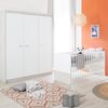 roba Kinderzimmerset 'Julia' 3-teilig - Bett 70 x 140 - Kleiderschrank 3-türig - Weiß / Gekalkte Eiche Bild 4