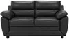 Vente-unique - MANOA Couchgarnitur Kunstleder Schwarz - B 82 cm x H 88 cm x L 163 cm201 cm Bild 5