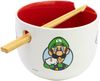Super Mario Keramik Ramen Bowl mit Stäbchen Set in Geschenkverpackung Bild 2
