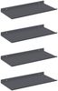 vidaXL Schwebendes Regal 4 pcs Anthrazit 40 x 18 x 2,5 cm Stahl 8004013 Bild 2