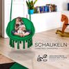 tillvex Hängesessel Grün mit großem Kissen 200kg zum Aufhängen | Hängestuhl Indoor & Outdoor | Hängekorb wetterfest | Schaukelkorb Bild 4