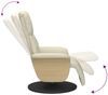vidaXL Relaxsessel mit Fußteil Creme Kunstleder 356625 Bild 5