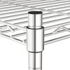 vidaXL Lagerregal mit 4 Böden und Rollen 90x35x142 cm Chrome 200 kg 324627 Bild 5