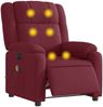 vidaXL Massagesessel Elektrisch Weinrot Stoff 3205193 Bild 3
