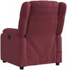 vidaXL Massagesessel Elektrisch Weinrot Stoff 3205193 Bild 5