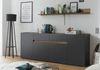 Wandboard Center in grau matt und Eiche Wotan 170 x 15 cm Bild 3