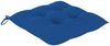 vidaXL Schaukelstuhl mit Blauem Kissen Massivholz Teak 3062782 Bild 4