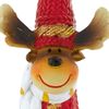 Weihnachts Rentier, Dekofigur, rot-weiß, H 18 cm Bild 3