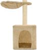 vidaXL Katzen-Kratzbaum mit Sisal-Kratzsäulen 105 cm Beige 170625 Bild 5