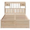 vidaXL Massivholzbett ohne Matratze 135x190 cm Kiefernholz 3323509 Bild 4