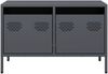 vidaXL TV-Schrank Anthrazit 68x39x43,5 cm Kaltgewalzter Stahl 851234 Bild 4
