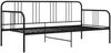 vidaXL Schlafsofa Bettgestell Schwarz Metall 90x200 cm 324749 Bild 2