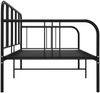 vidaXL Schlafsofa Bettgestell Schwarz Metall 90x200 cm 324749 Bild 4