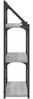 vidaXL Wandregal 3 Fächer Grau Sonoma 60x21x78,5 cm Holzwerkstoff 835452 Bild 5