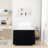 vidaXL Bettrahmen mit Matratze Schwarz 100 x 200 cm Stoff 3398355 Bild 3