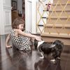 Relaxdays Ausziehbares Hundeabsperrgitter in Natur Bild 4