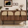 Modernes minimalistisches Sideboard, modernes Sideboard, Wohnzimmer-Buffet-Schrankset, 140 cm lang x 40 cm breit x 80 cm hoch (cm) Bild 2