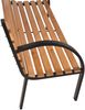 Gartenbank >Bellevue< (BxHxT: 122x80x60 cm) in schwarz/natur - 122x80x60 (BxHxT) Bild 4