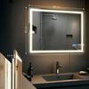 CLP Badspiegel Jaffrey Bluetooth-Lautsprecher Anti-Beschlag Quer- und Hochformat LED,60x80 cm Bild 2