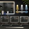 CLP Badspiegel Jaffrey Bluetooth-Lautsprecher Anti-Beschlag Quer- und Hochformat LED,60x80 cm Bild 4